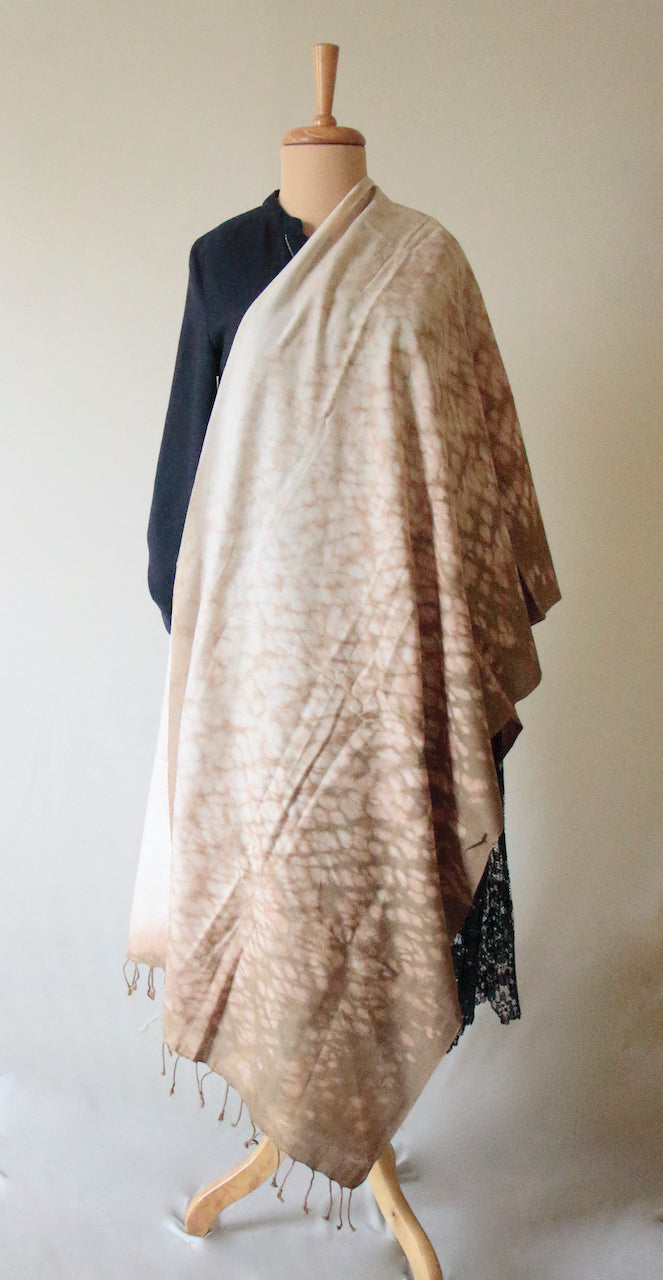 Natural Dyed Scarf / Dupatta in Handwoven Cotton