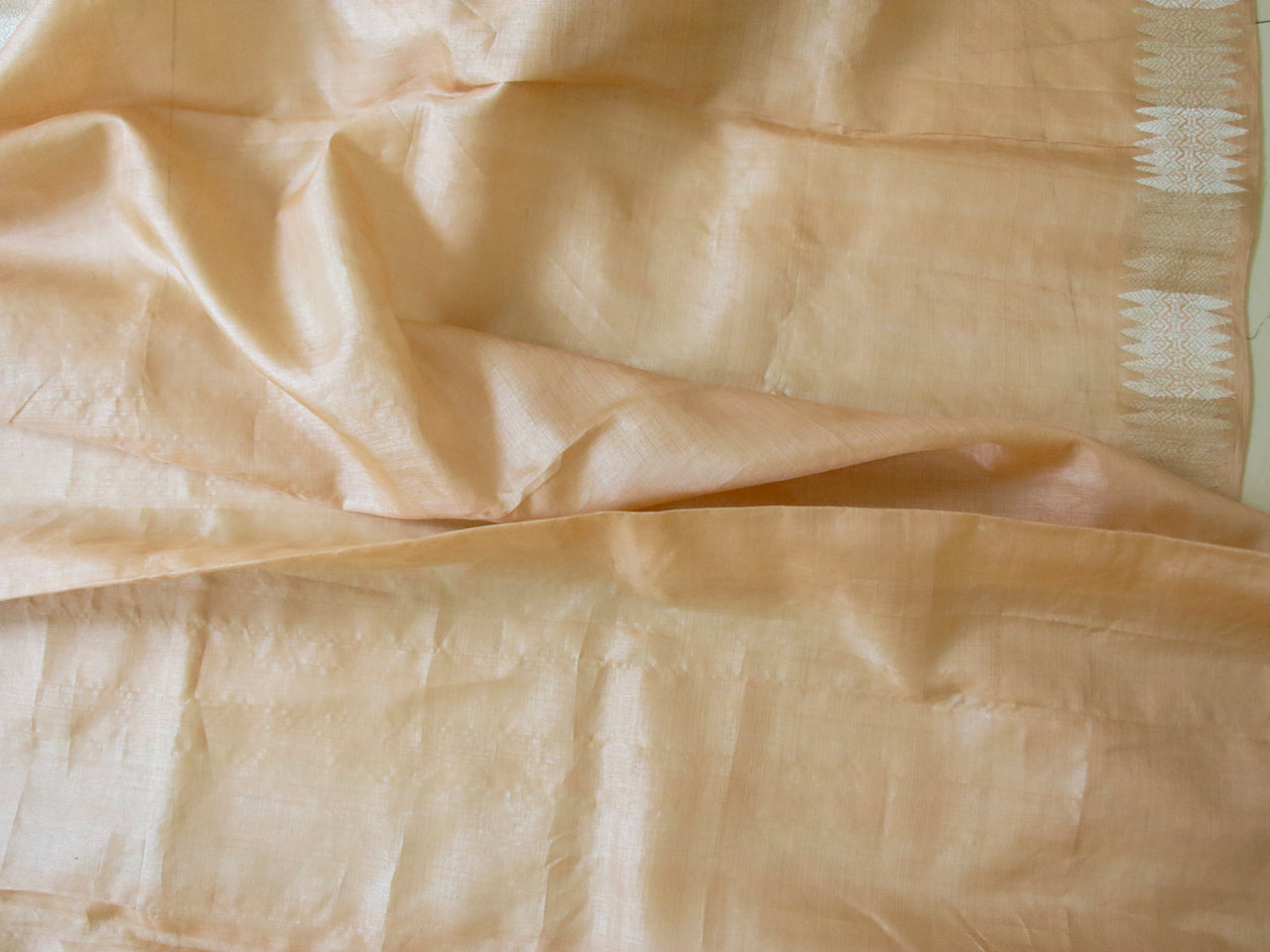 Elegant Tassar Silk Saree with traditional motifs from Assam