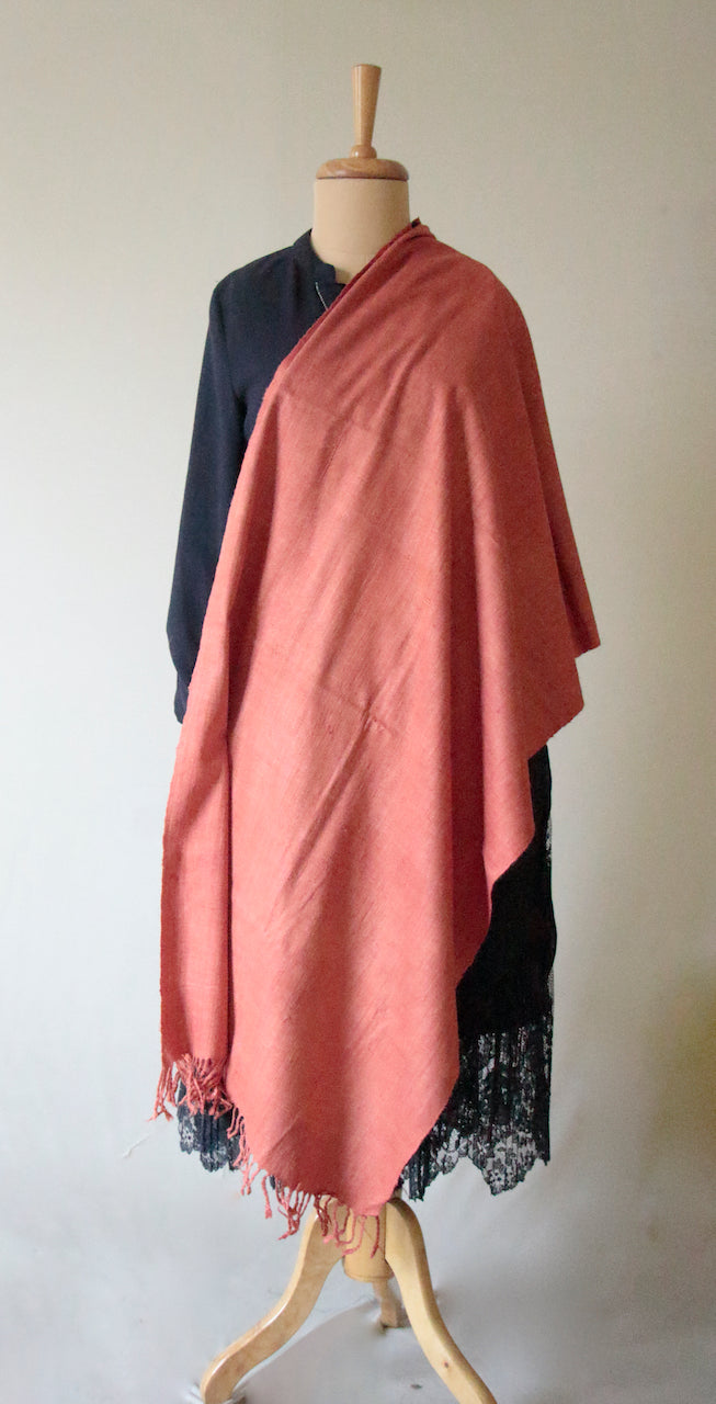 Natural Dyed Eri silk / Ahimsa Silk / Peace Silk Handloom Shawls from Assam