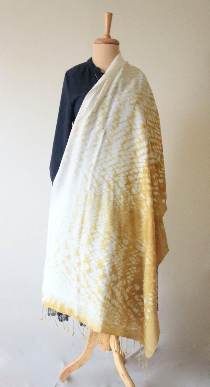 Natural Dyed Scarf / Dupatta in Handwoven Cotton