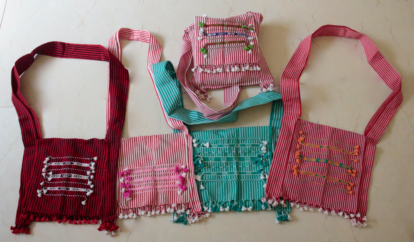 Artisanal Sling Bags made from Handwoven fabrics
