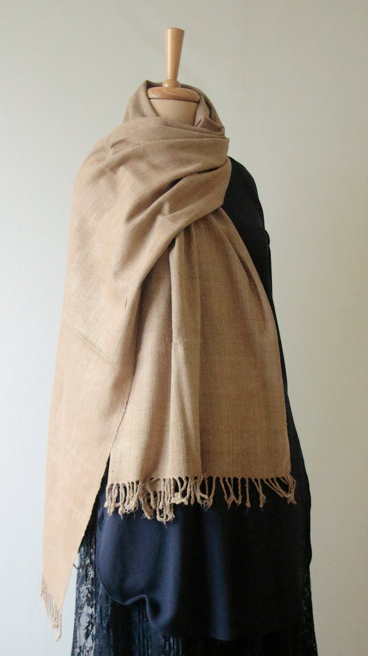 Natural Dyed Eri silk / Ahimsa Silk / Peace Silk Handloom Shawls from Assam