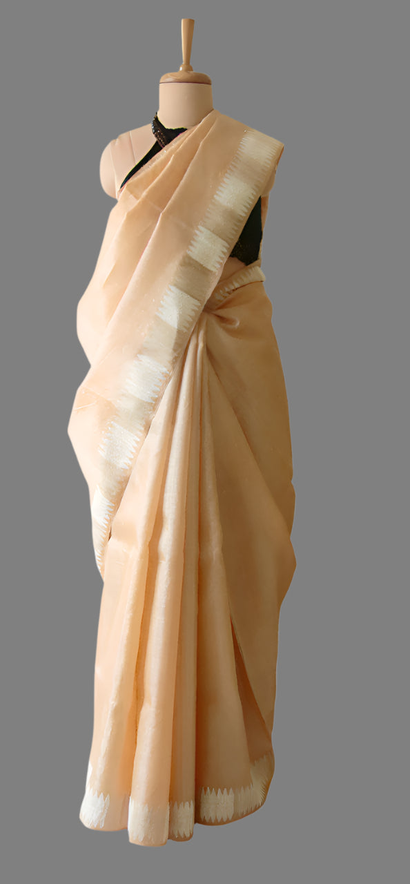 Elegant Tassar Silk Saree with traditional motifs from Assam
