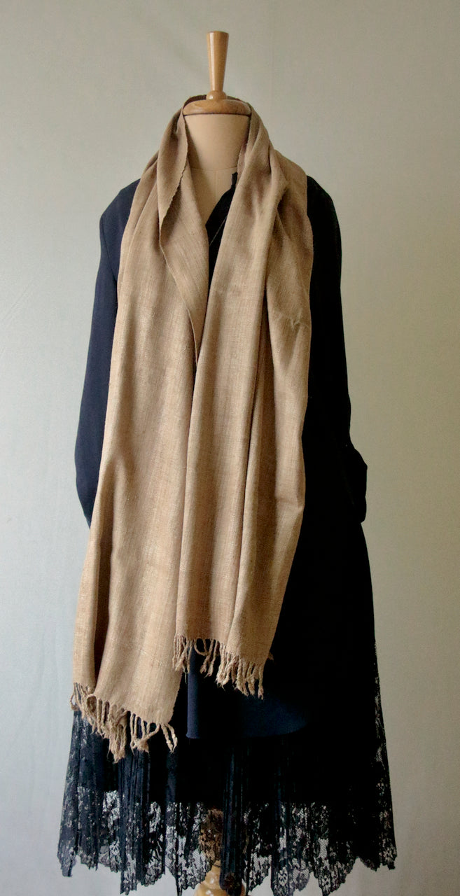 Natural Dyed Eri silk / Ahimsa Silk / Peace Silk Handloom Shawls from Assam