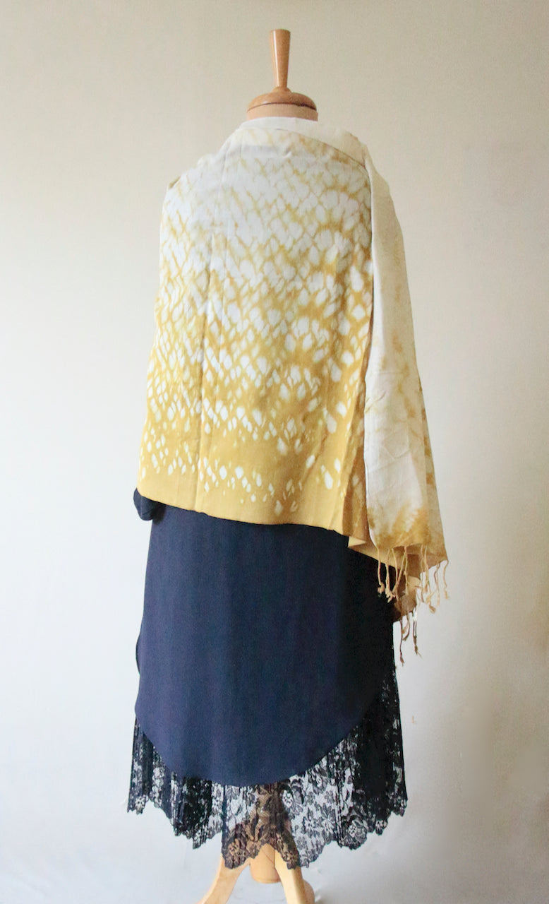 Natural Dyed Scarf / Dupatta in Handwoven Cotton