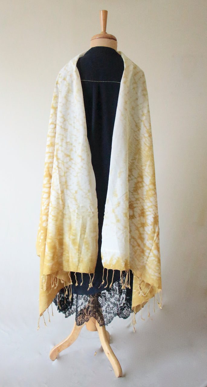 Natural Dyed Scarf / Dupatta in Handwoven Cotton