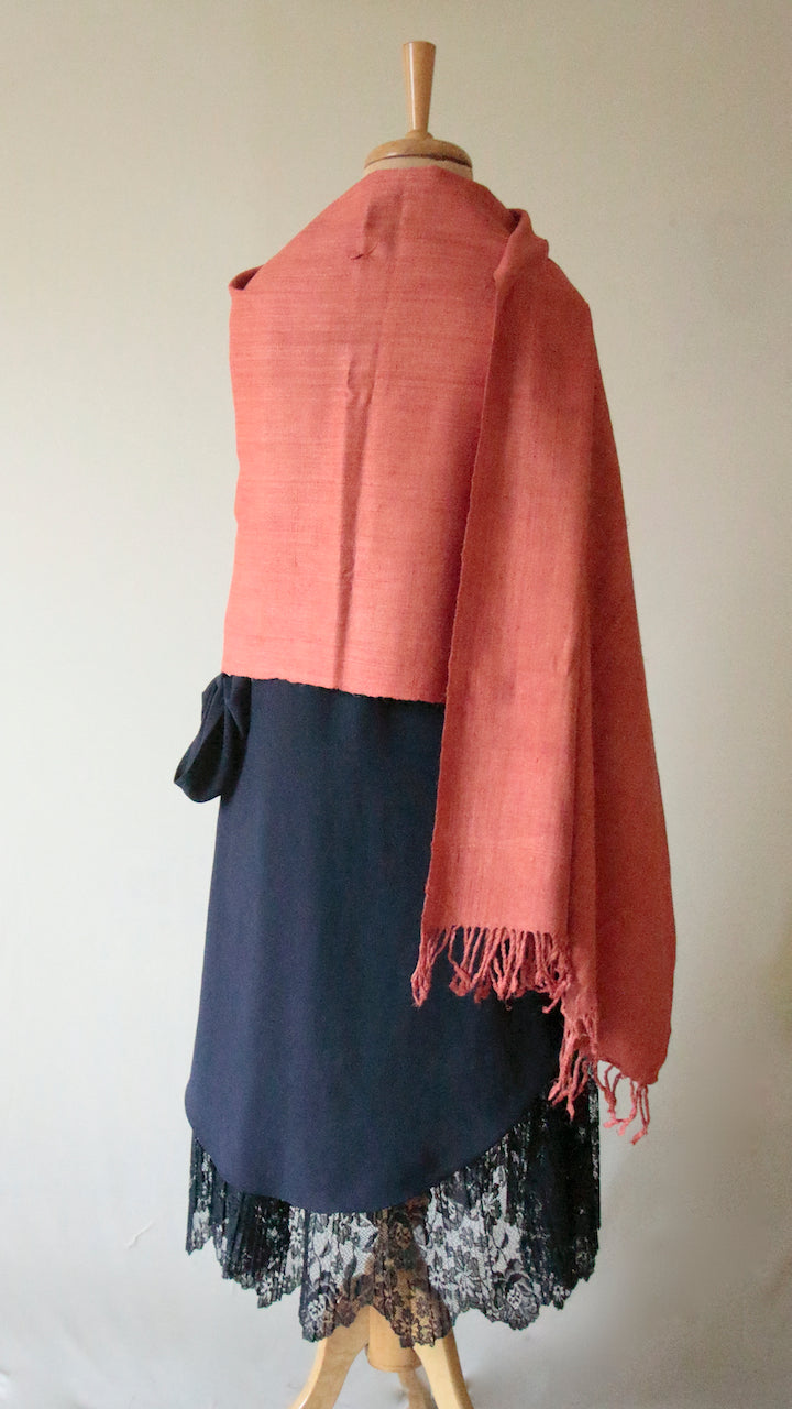 Natural Dyed Eri silk / Ahimsa Silk / Peace Silk Handloom Shawls from Assam