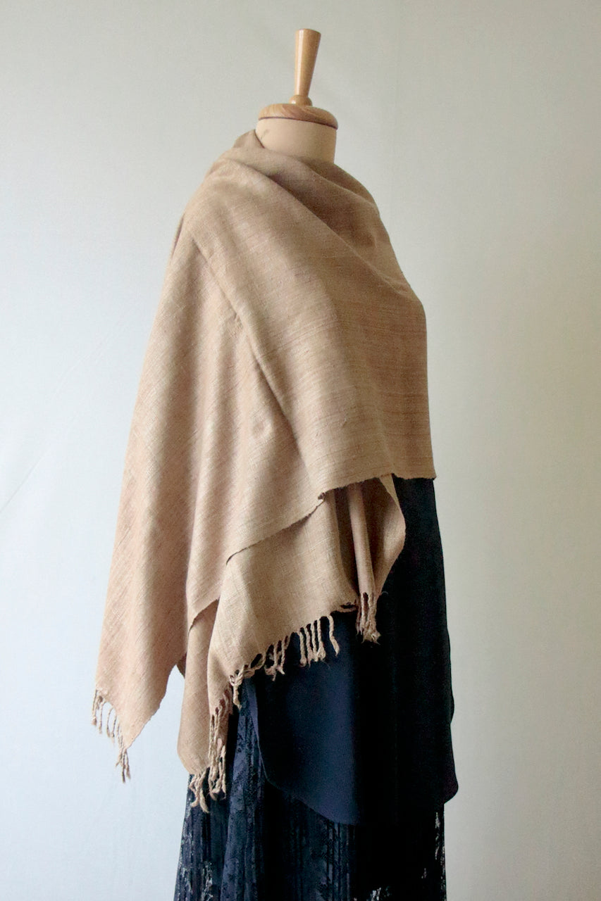 Natural Dyed Eri silk / Ahimsa Silk / Peace Silk Handloom Shawls from Assam