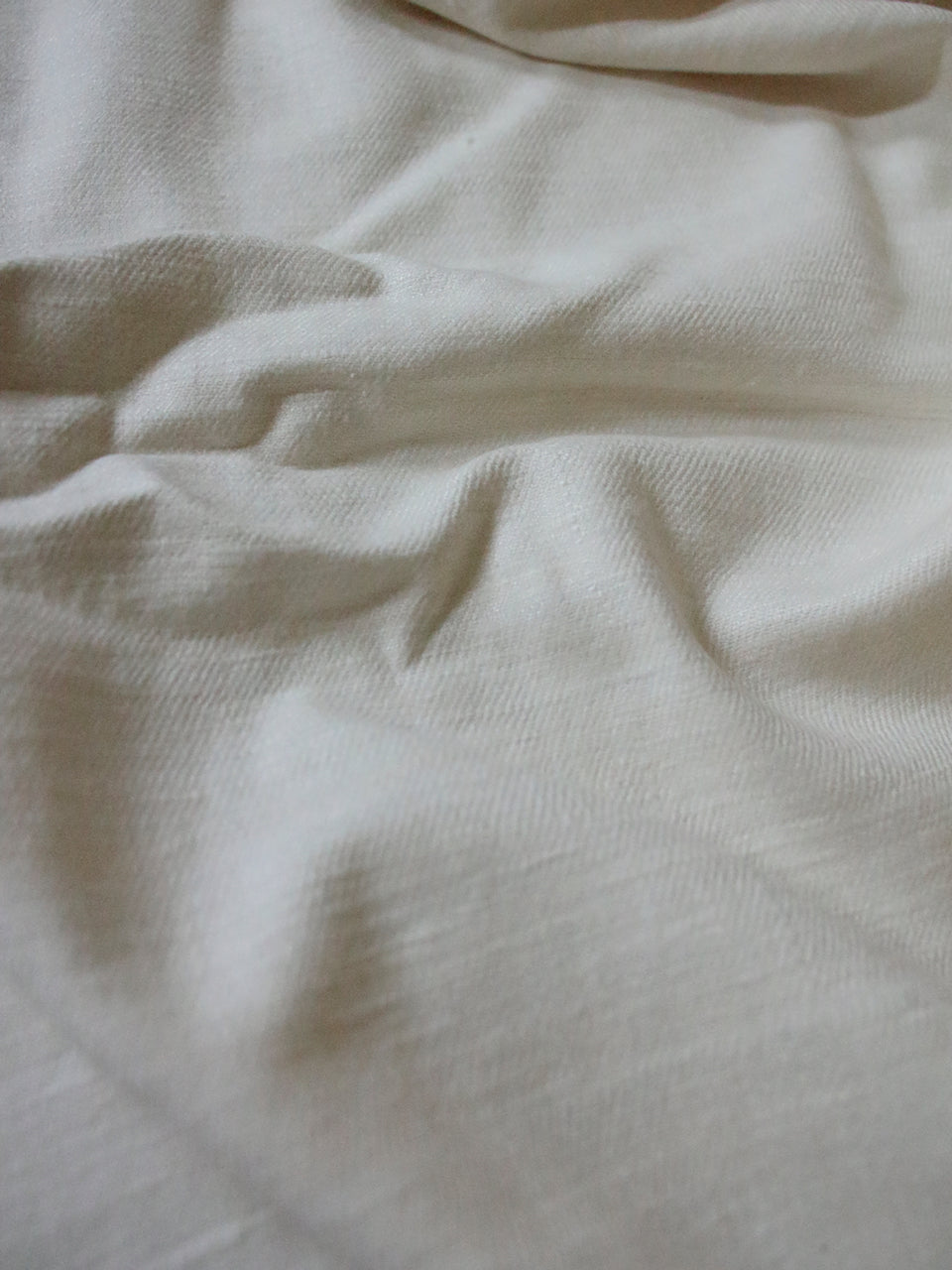 Handwoven Twill Weave Hundred percent Eri Silk fabric in its natural colour