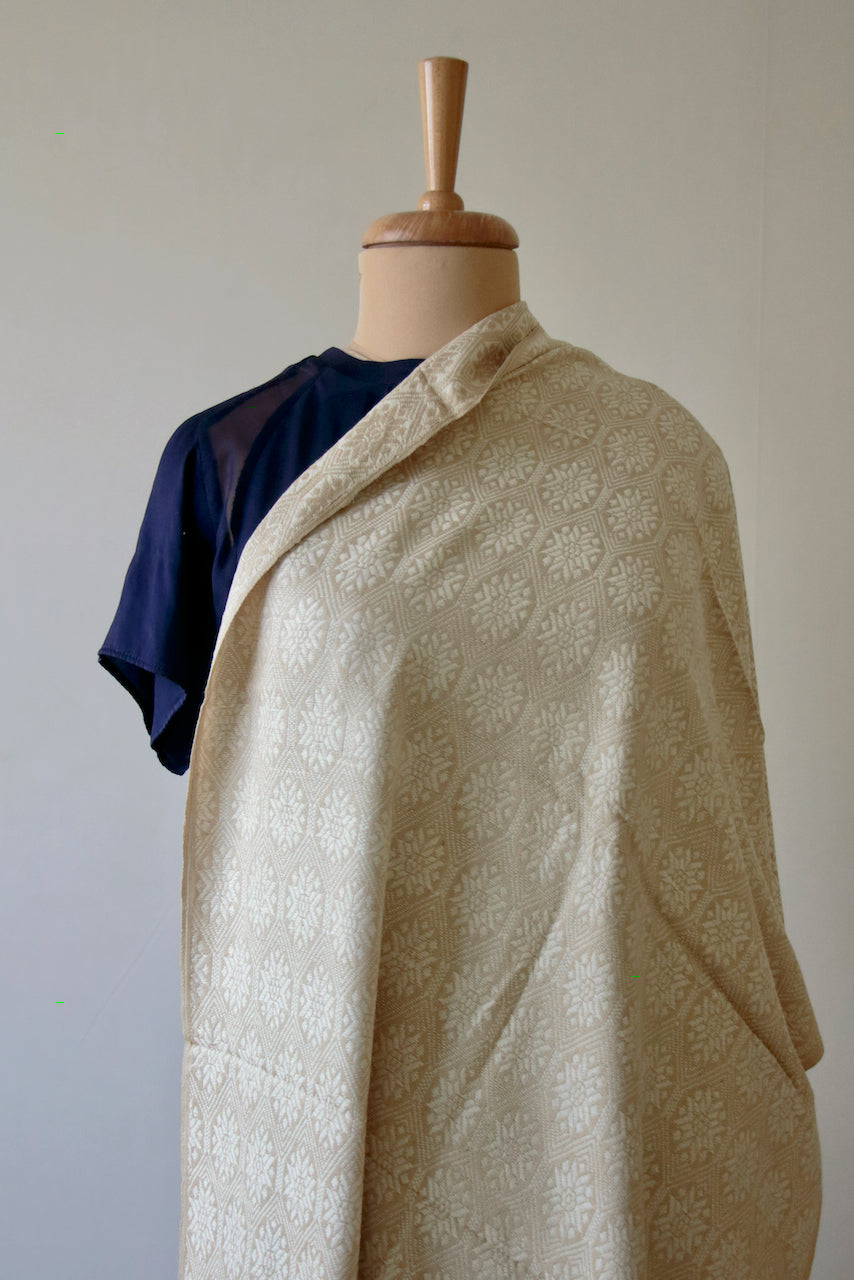 Handloom Red Eri Silk / Peace Silk Stole /Shawl from Assam , India