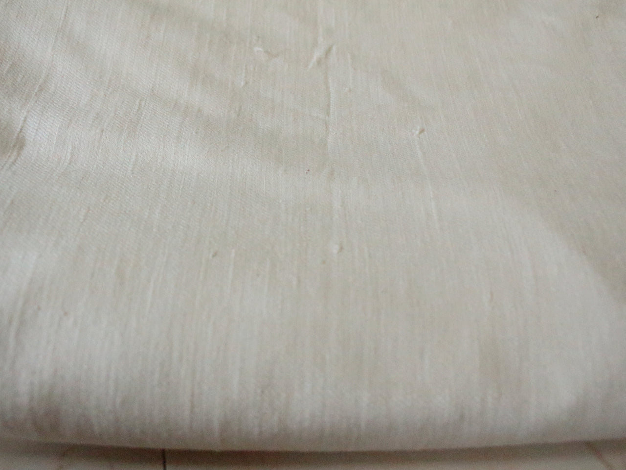 Handwoven Twill Weave Hundred percent Eri Silk fabric in its natural colour
