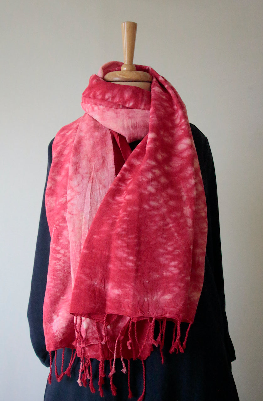 Natural Dyed Scarf / Dupatta in Handwoven Cotton