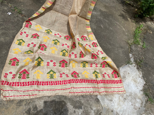 Authentic Muga Silk handloom Saree from Assam