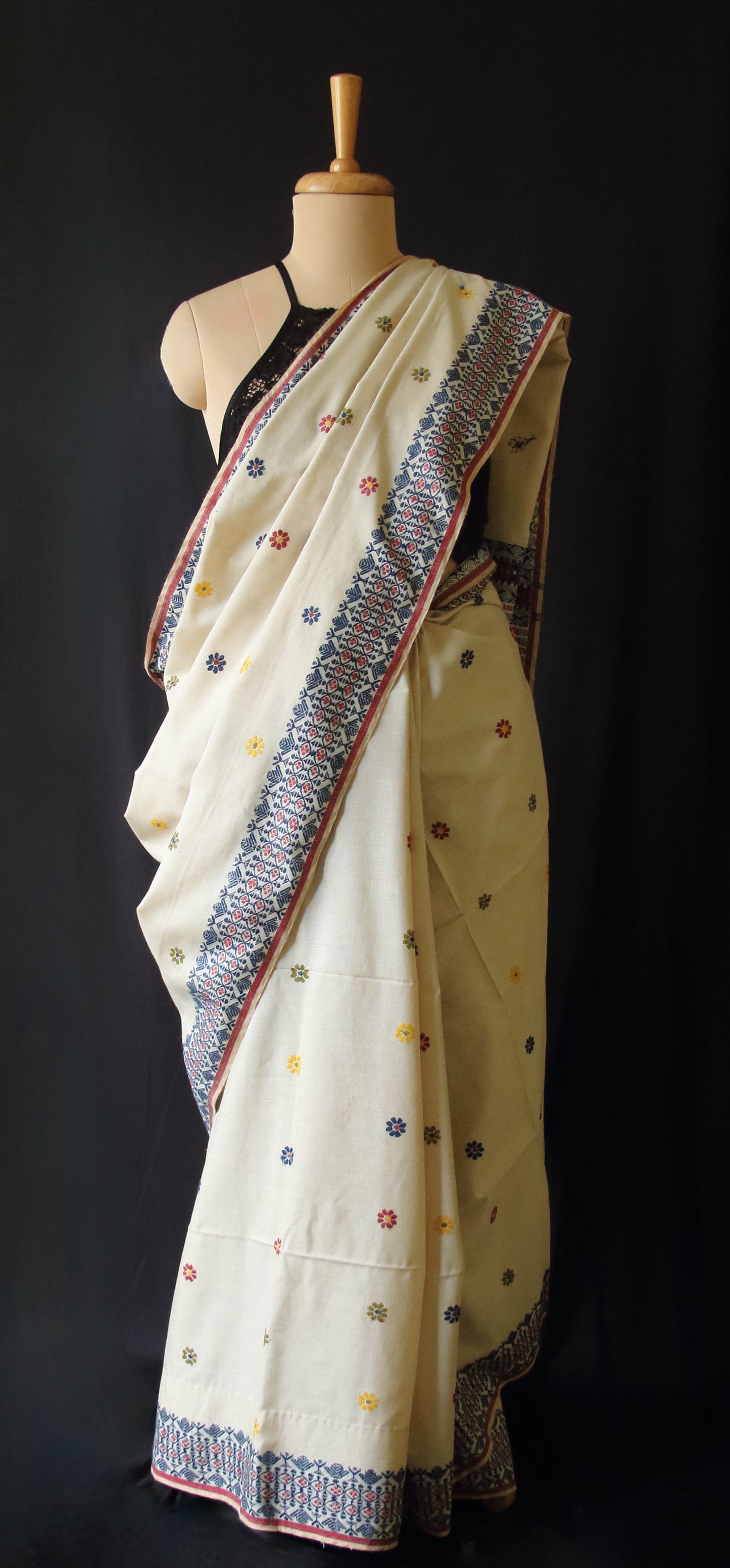 Natural Soft Brown Eri Silk Handloom Saree from Assam