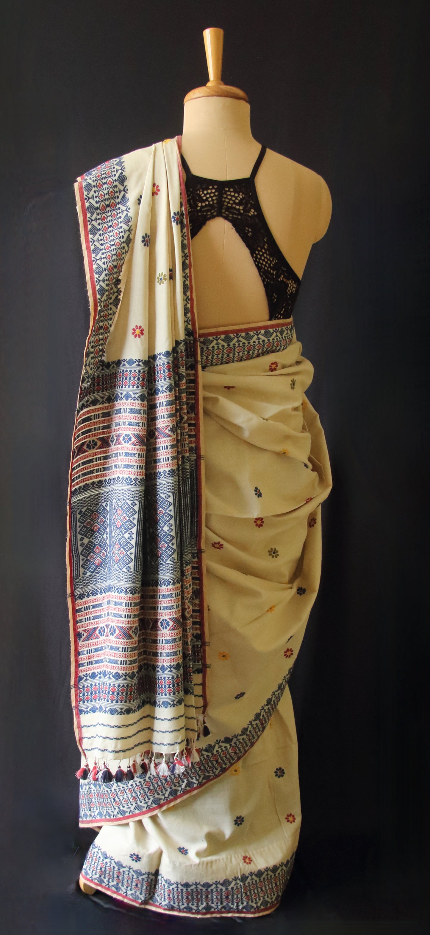 Natural Soft Brown Eri Silk Handloom Saree from Assam