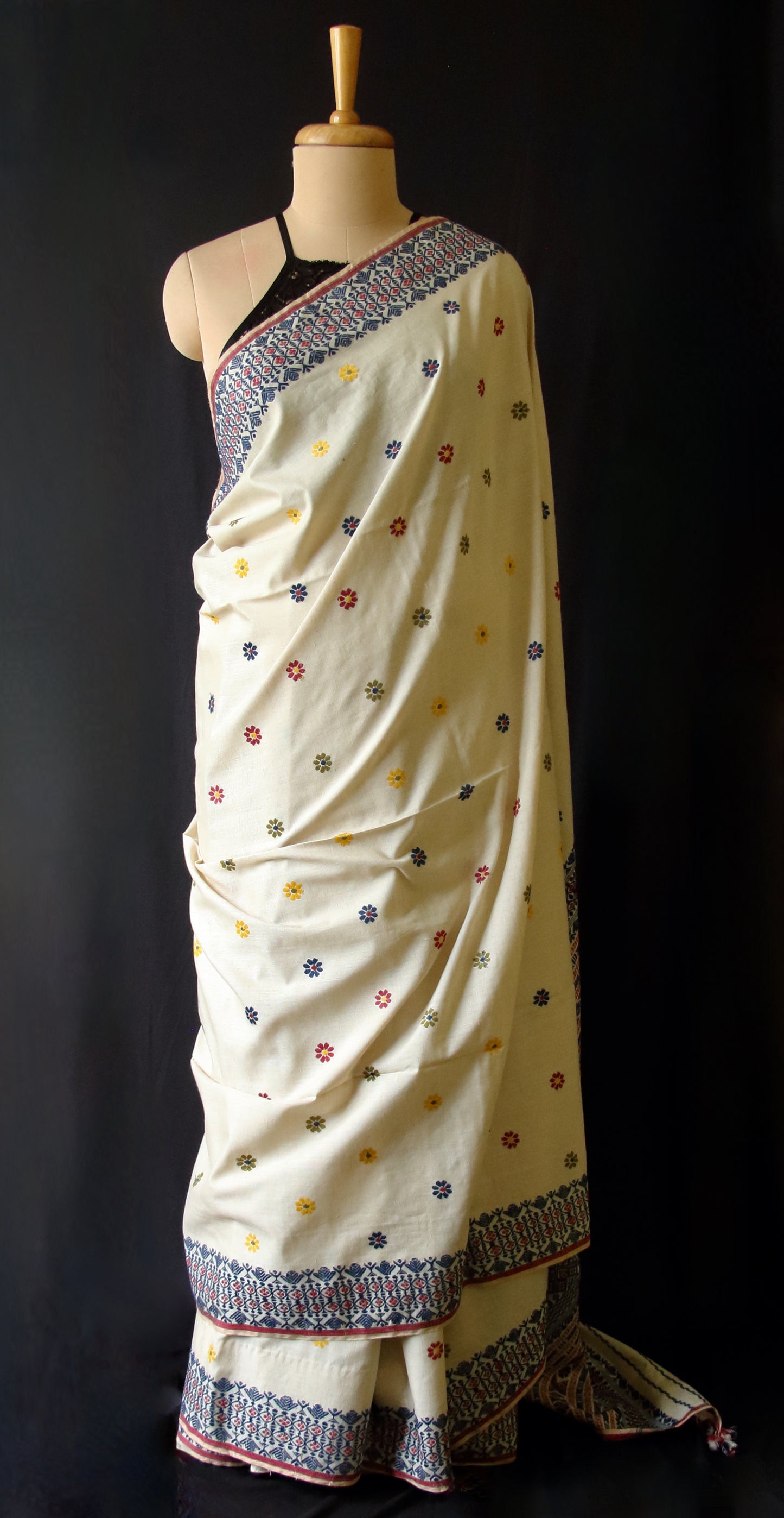 Natural Soft Brown Eri Silk Handloom Saree from Assam