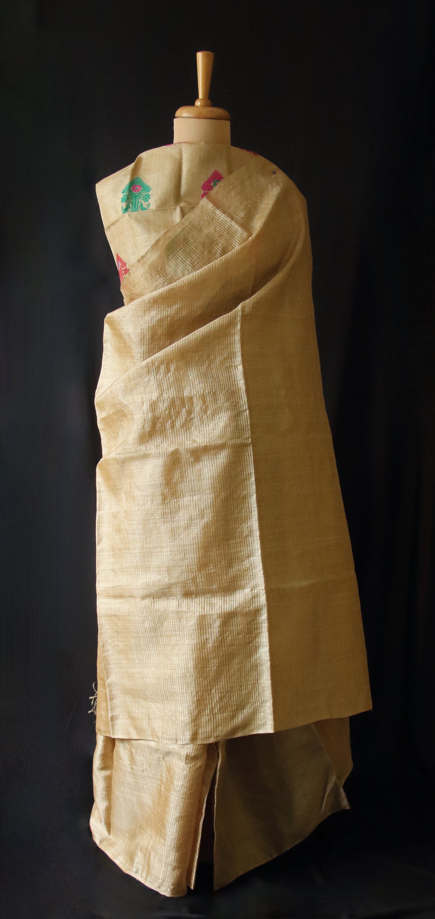Muga Silk handloom Saree from Assam , India