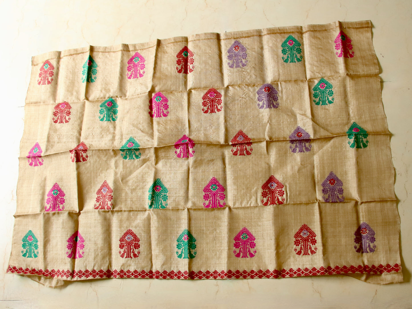 Muga Silk handloom Saree from Assam , India