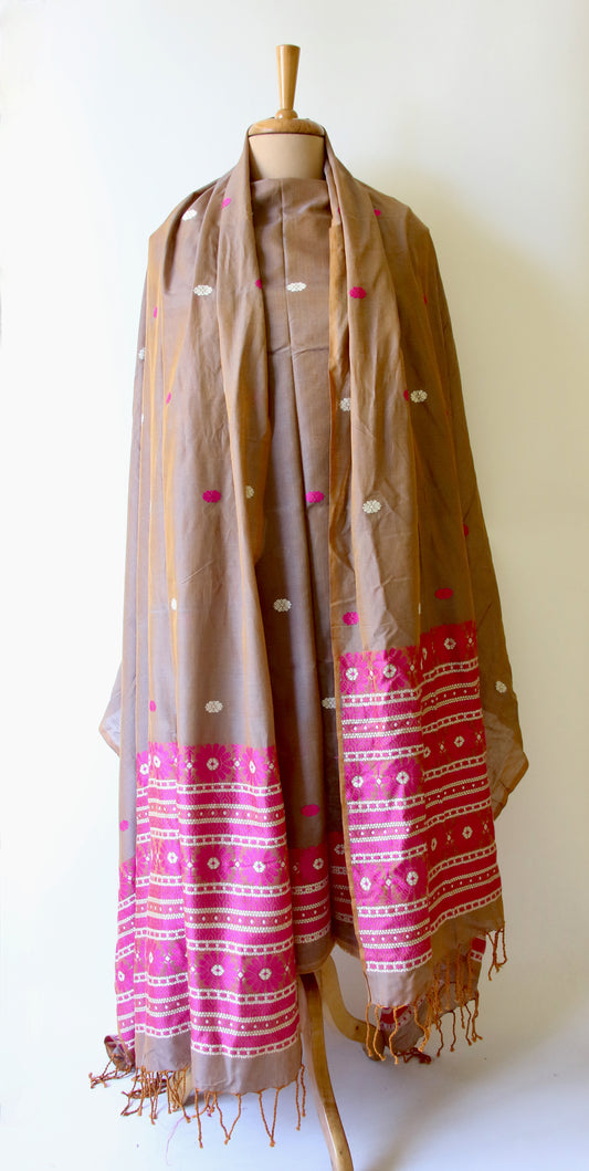 Cotton Assam Design Full Suit Set