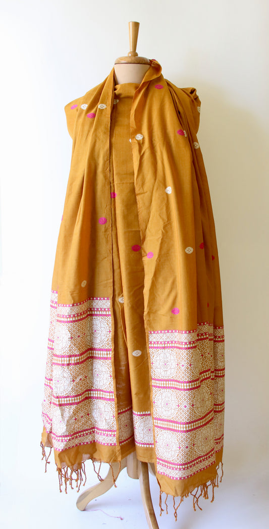 Cotton Assam Design Full Suit Set