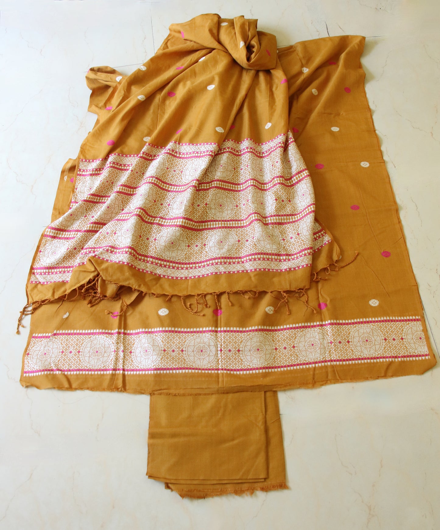 Cotton Assam Design Full Suit Set