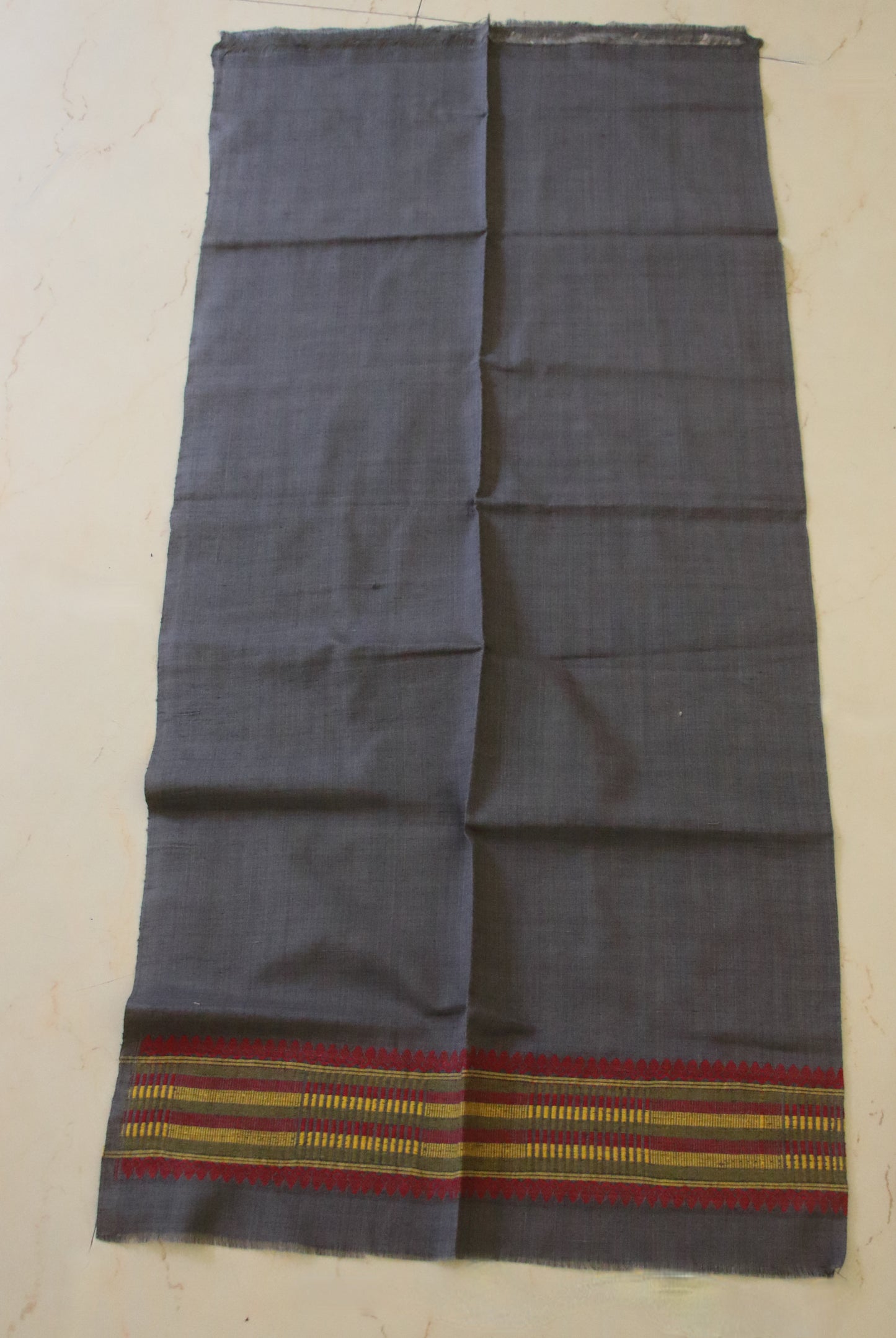 Natural Dyed Eri Silk Traditional Mekhela Chador Set from Assam
