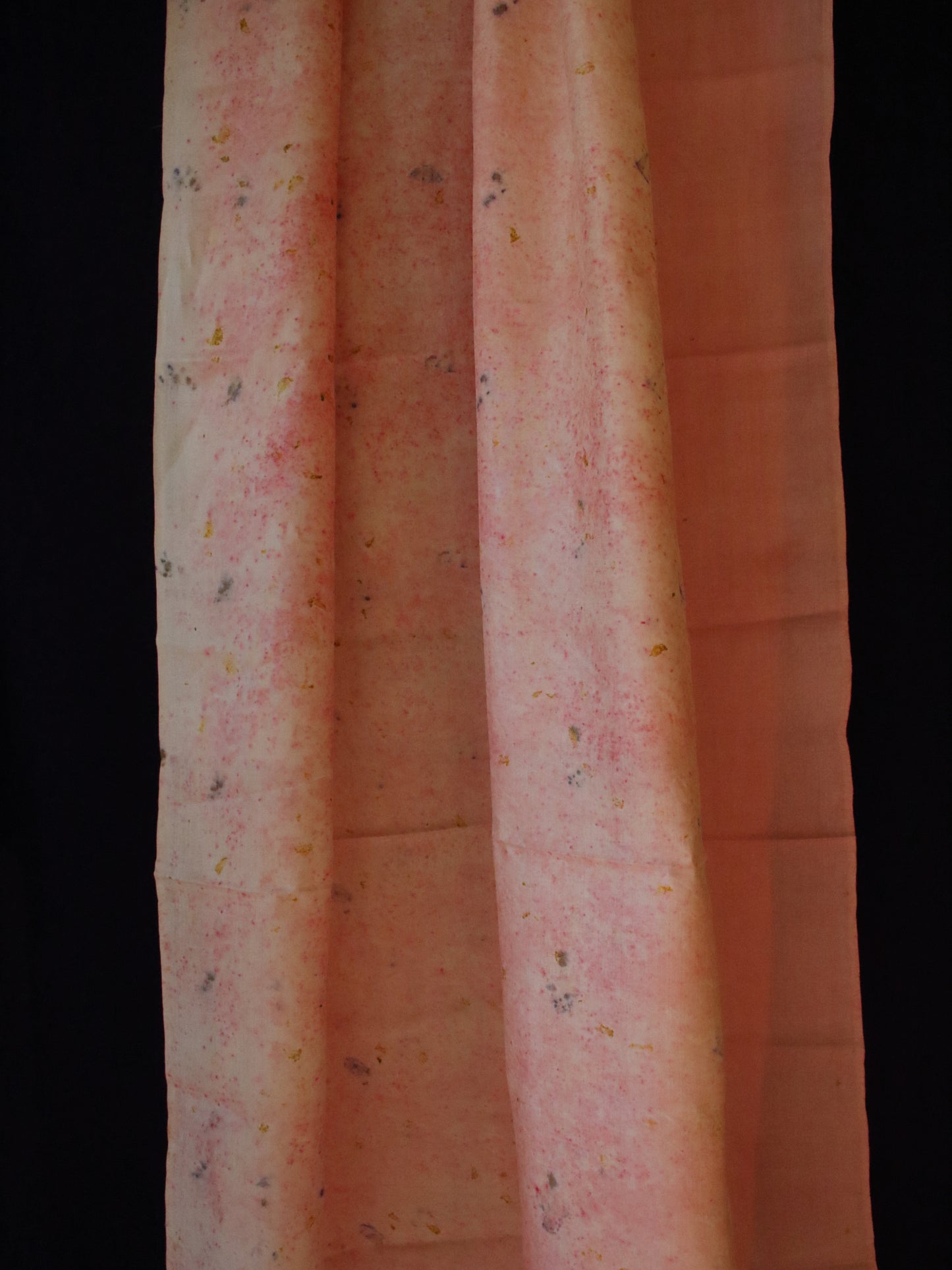 Natural dyed / Eco printed Tassar Silk Saree