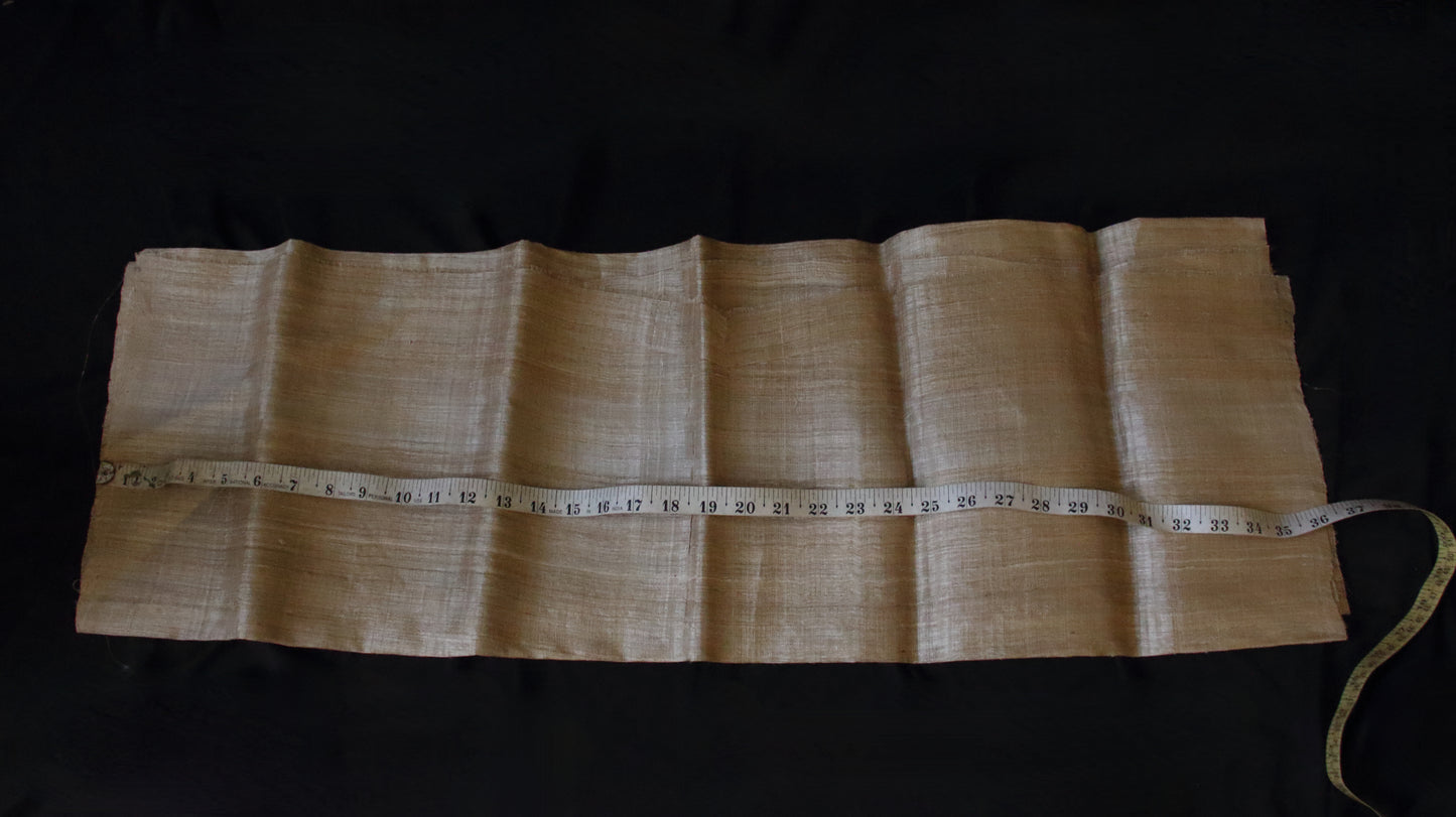 Hundred Percent Muga Silk Fabric - 2 .10 Meter