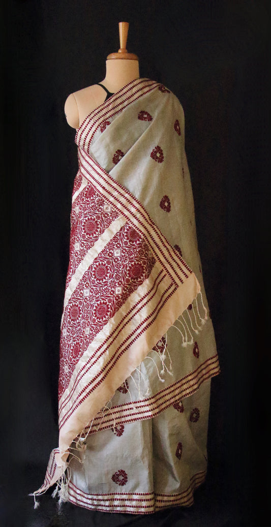 Handloom Tassar Silk Saree from Assam