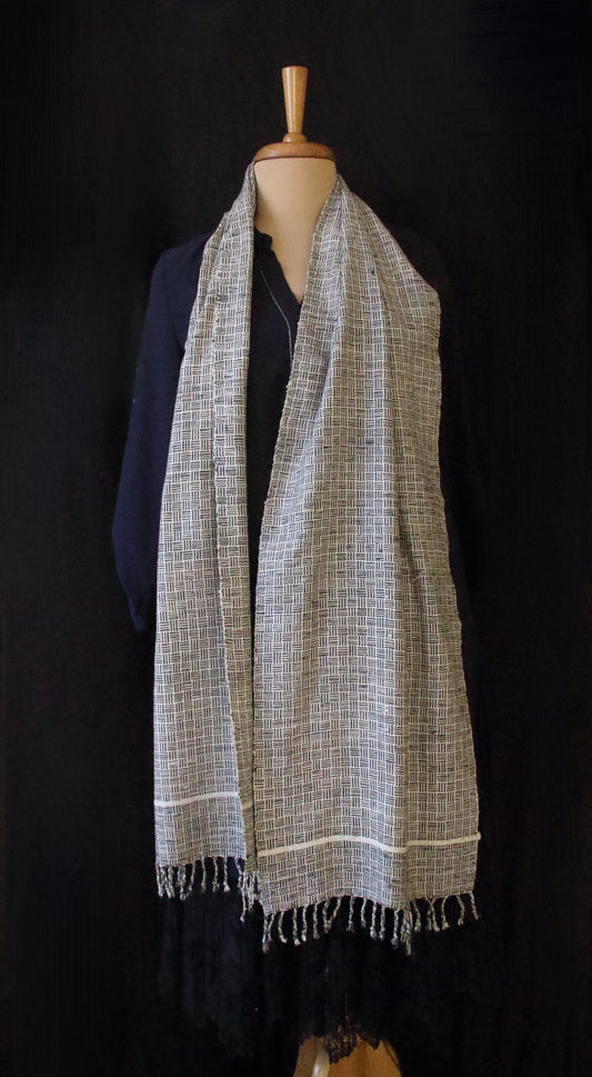 Eri Silk / Natural Dyed Hand woven Muffler / Scarf from Assam