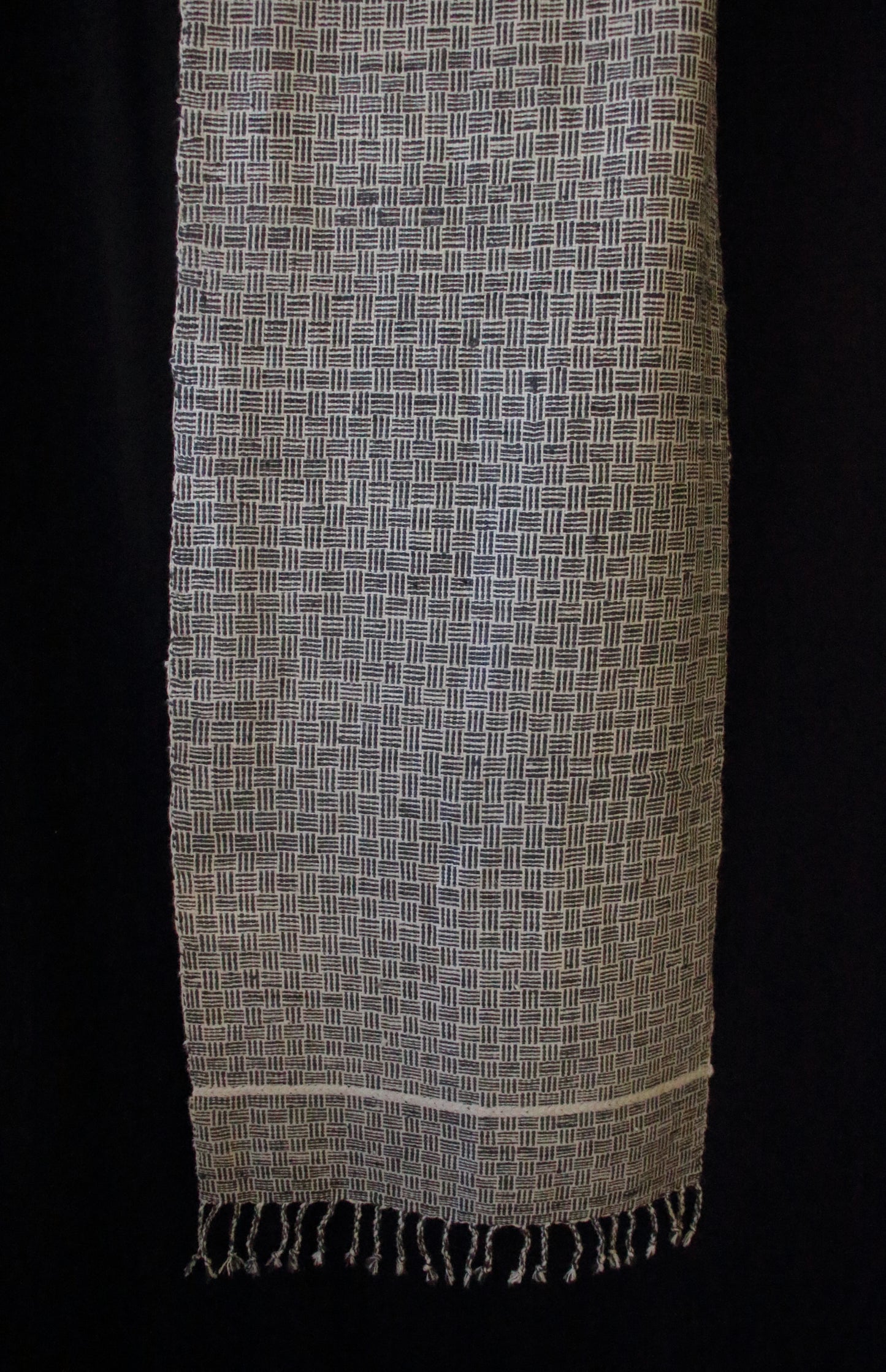 Eri Silk / Natural Dyed Hand woven Muffler / Scarf from Assam