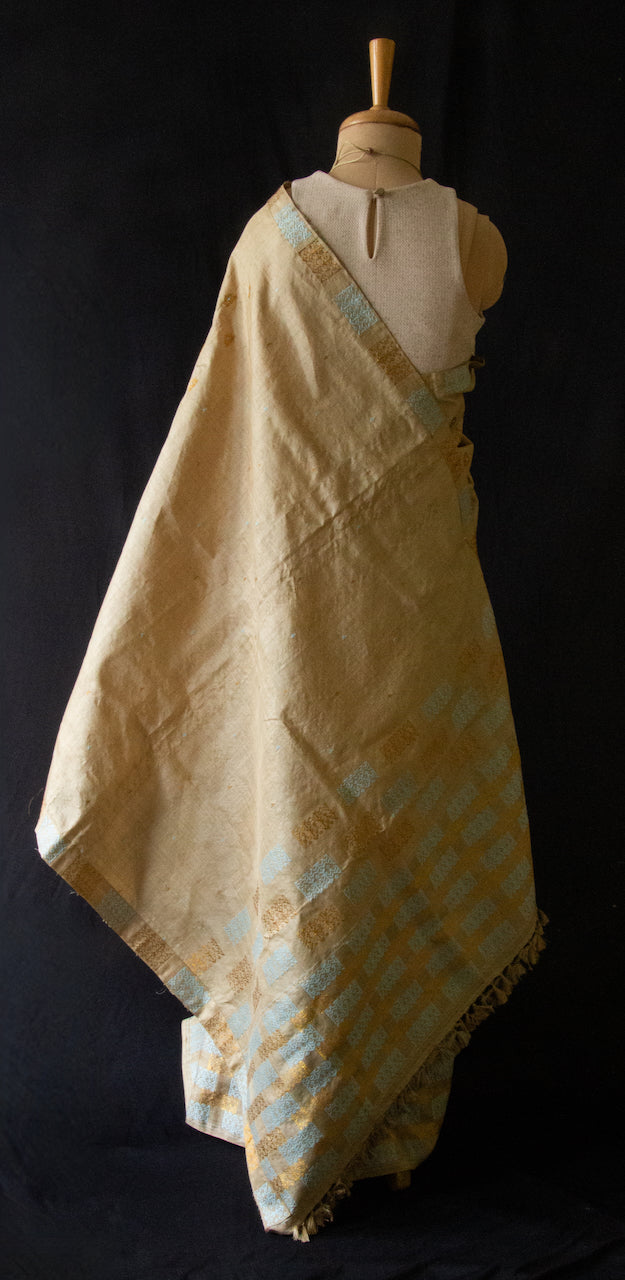 Muga Silk Mekhela Chador set from Assam - Made to Order