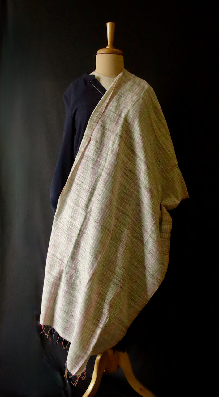 Natural Dyed Eri Silk Handloom Muffler from Assam