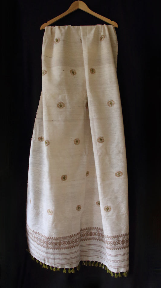 Handloom Hand Spun Eri Silk Shawl from Assam