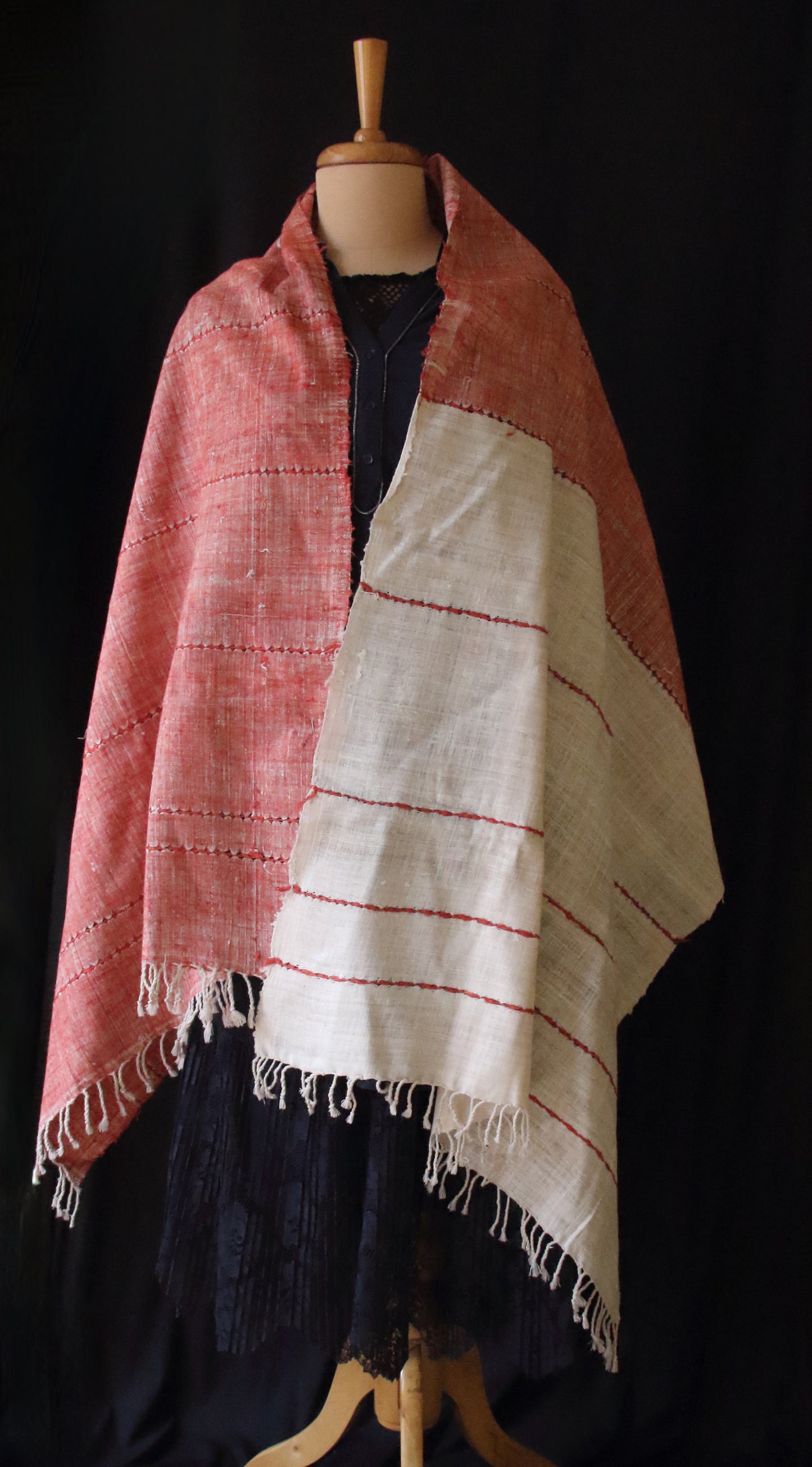 Natural dyed Eri Silk Handwoven Scarf / Stole from Assam