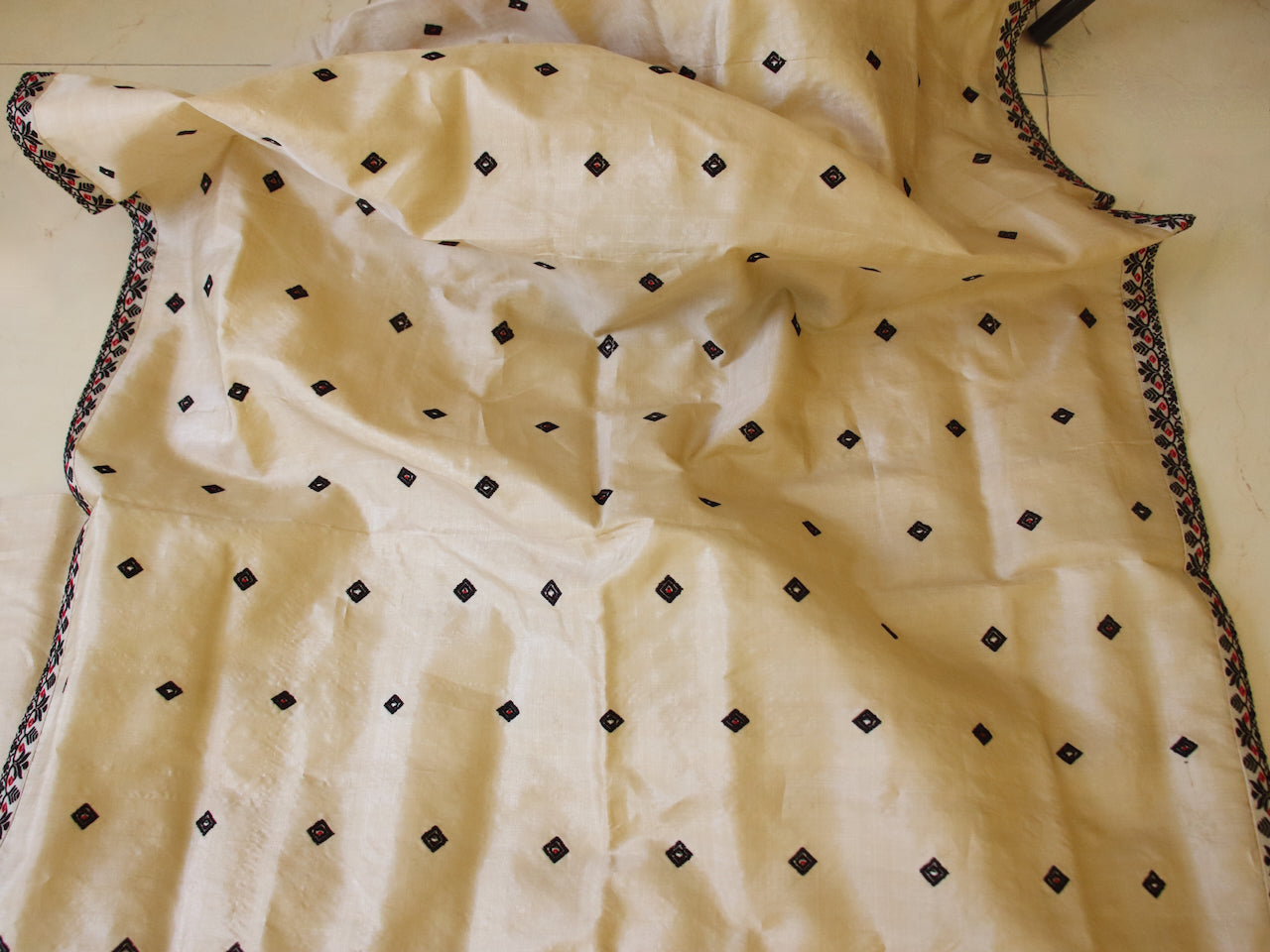 Tassar Silk Mekhla Chador Set