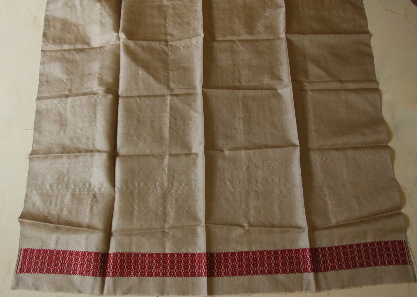 Tassar Silk Handloom Traditional Mekhla Chador Set from Assam