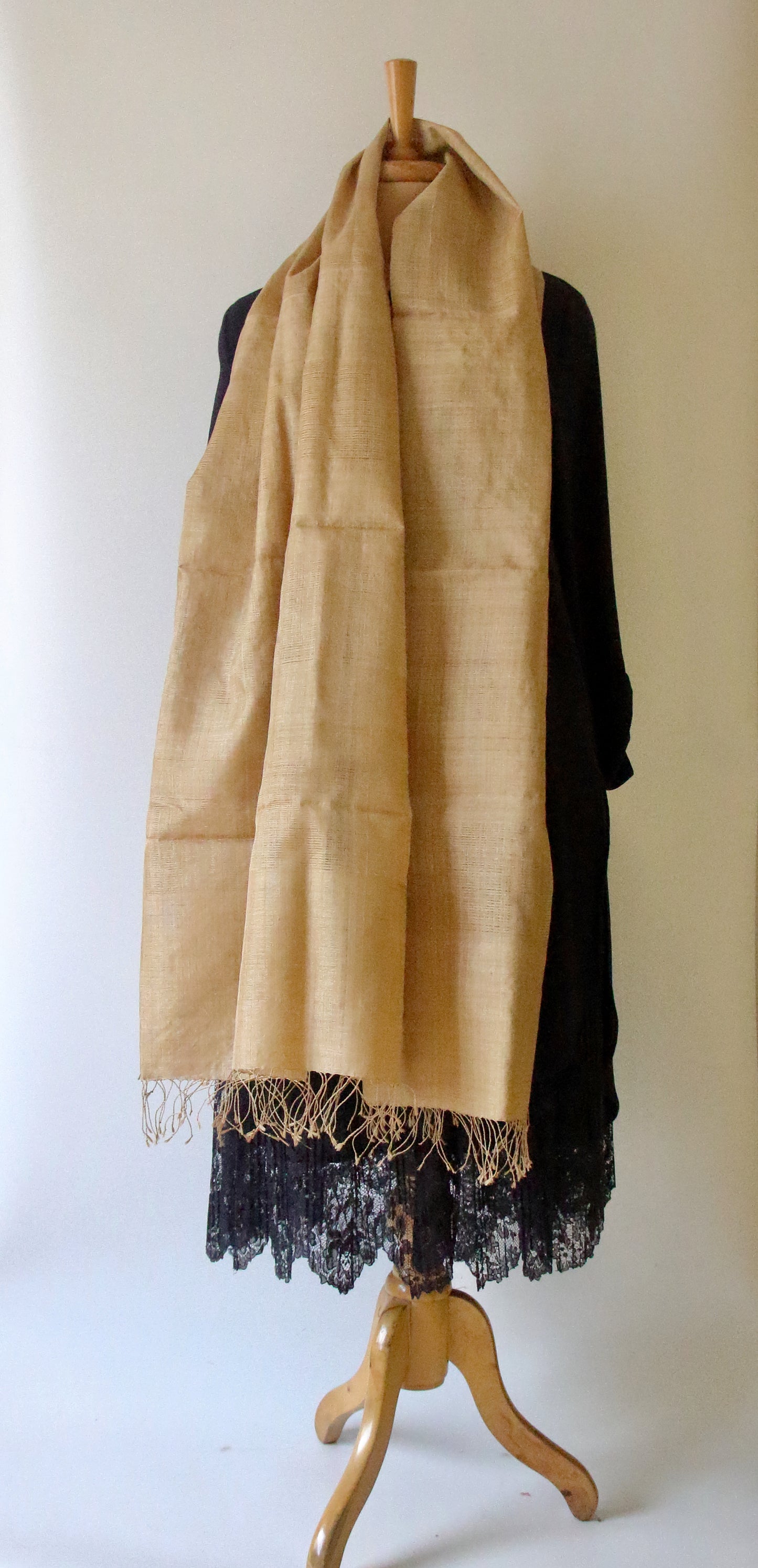 Hundred Percent Handwoven Muga Silk / Golden Silk Stole from Assam