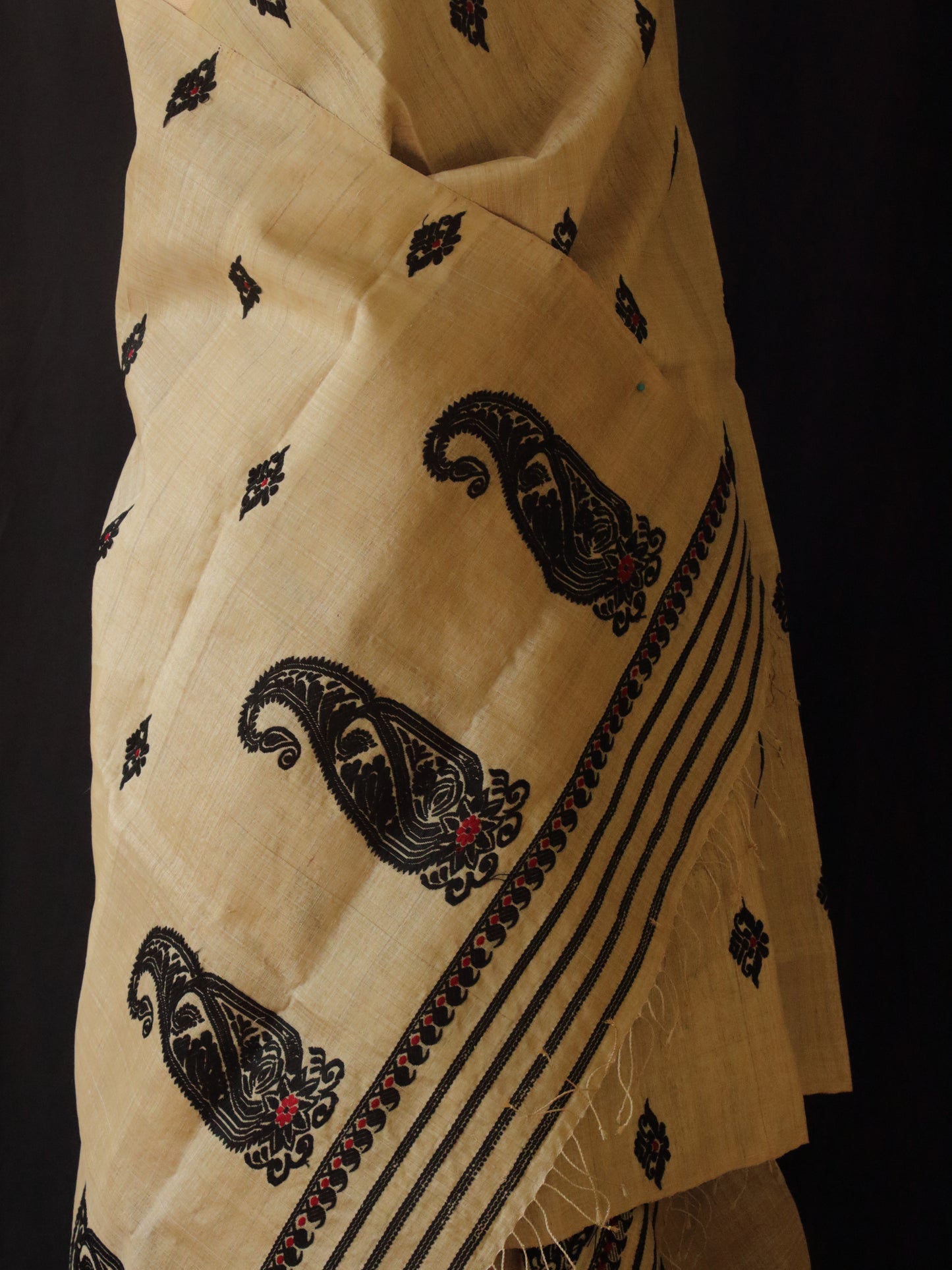 Authentic Muga Silk  Mekhela Chador Set from Assam- Made to order