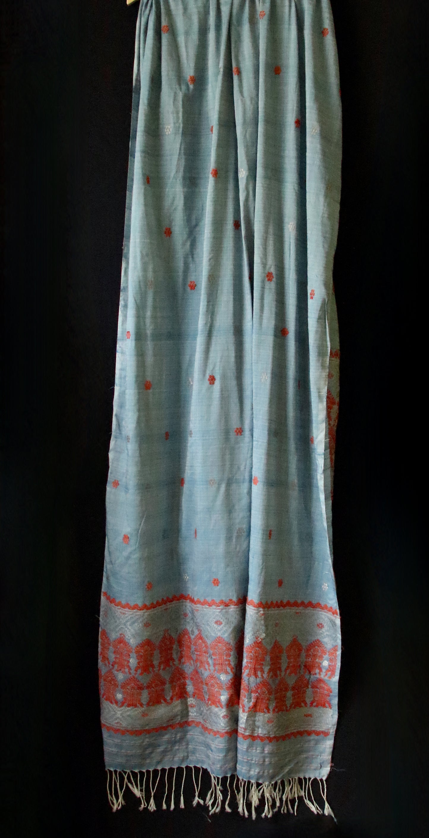 Handwoven Natural Dyed Eri Silk Dupatta / Wrap from Assam