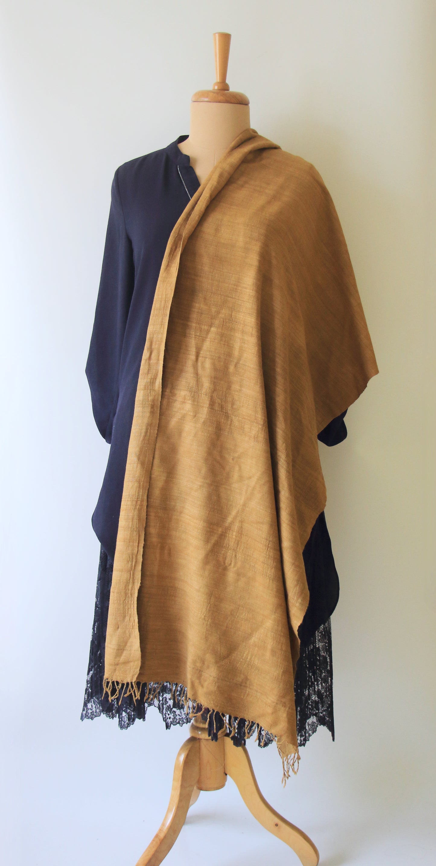 Natural Dyed Handloom Eri Silk Stoles / Small Size Shawl from Assam