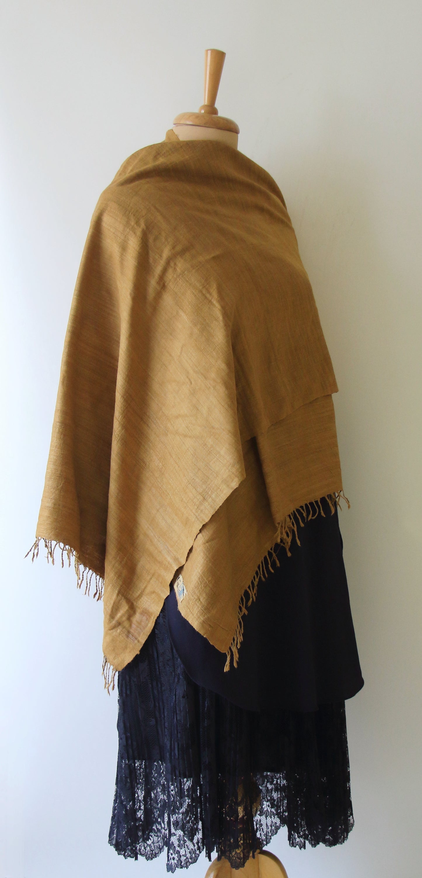 Natural Dyed Handloom Eri Silk Stoles / Small Size Shawl from Assam