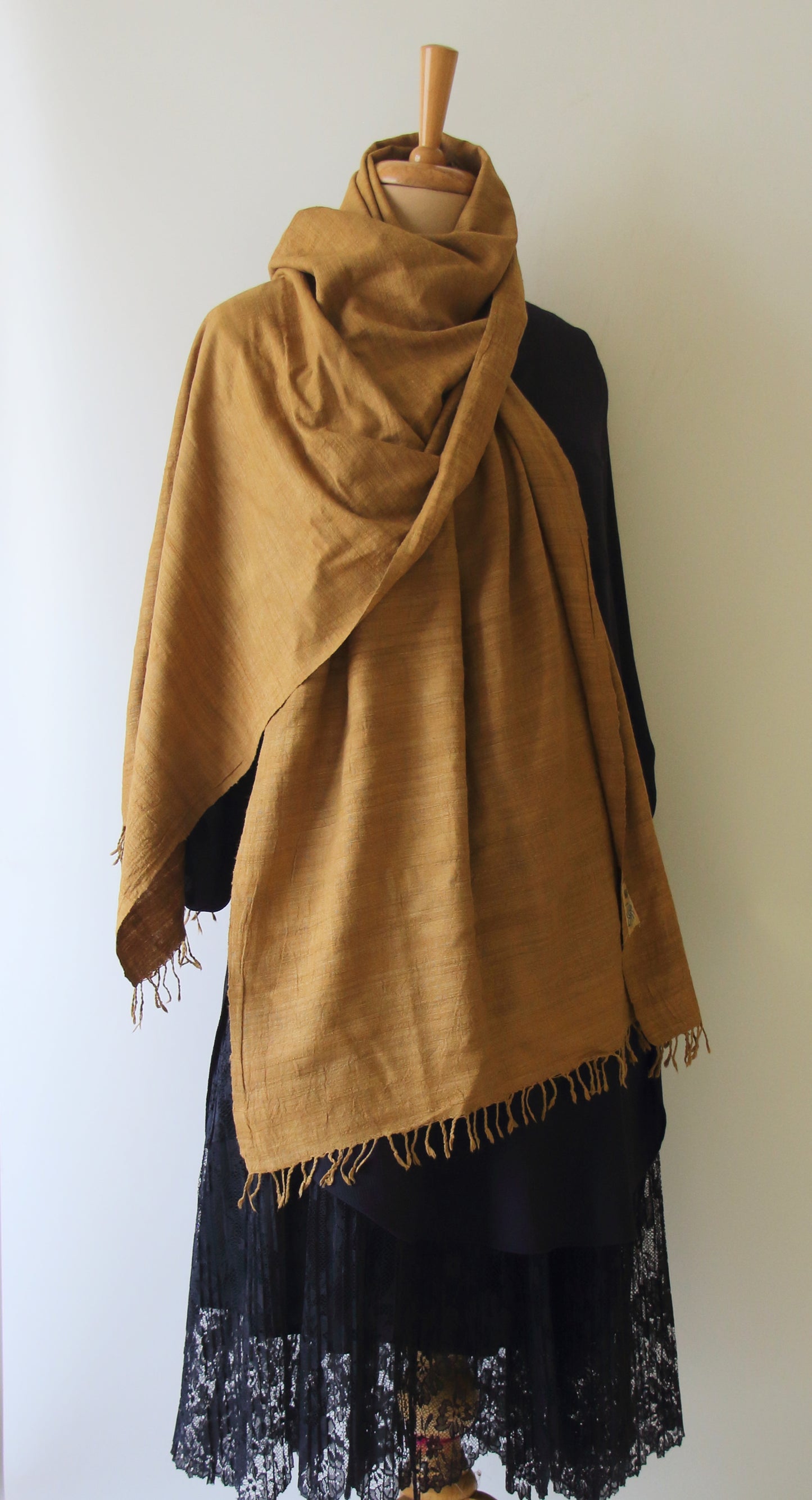 Natural Dyed Handloom Eri Silk Stoles / Small Size Shawl from Assam