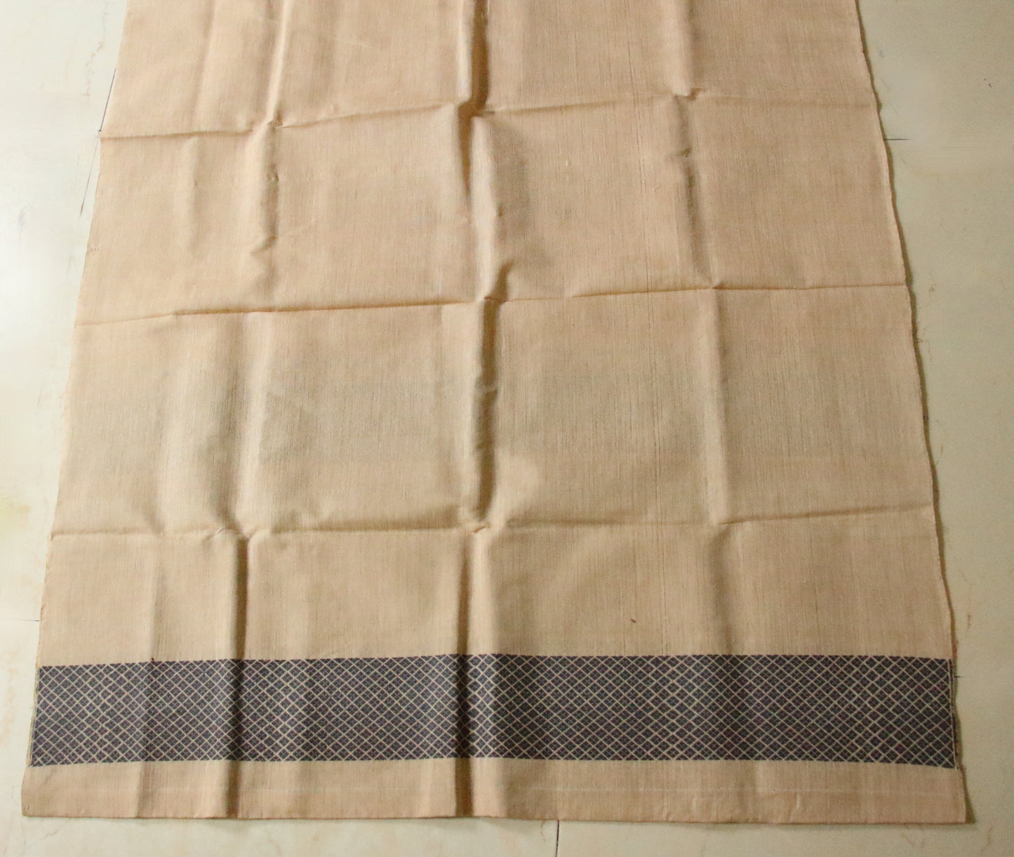 Natural Brown Eri Silk Mekhela Chador Set from Assam