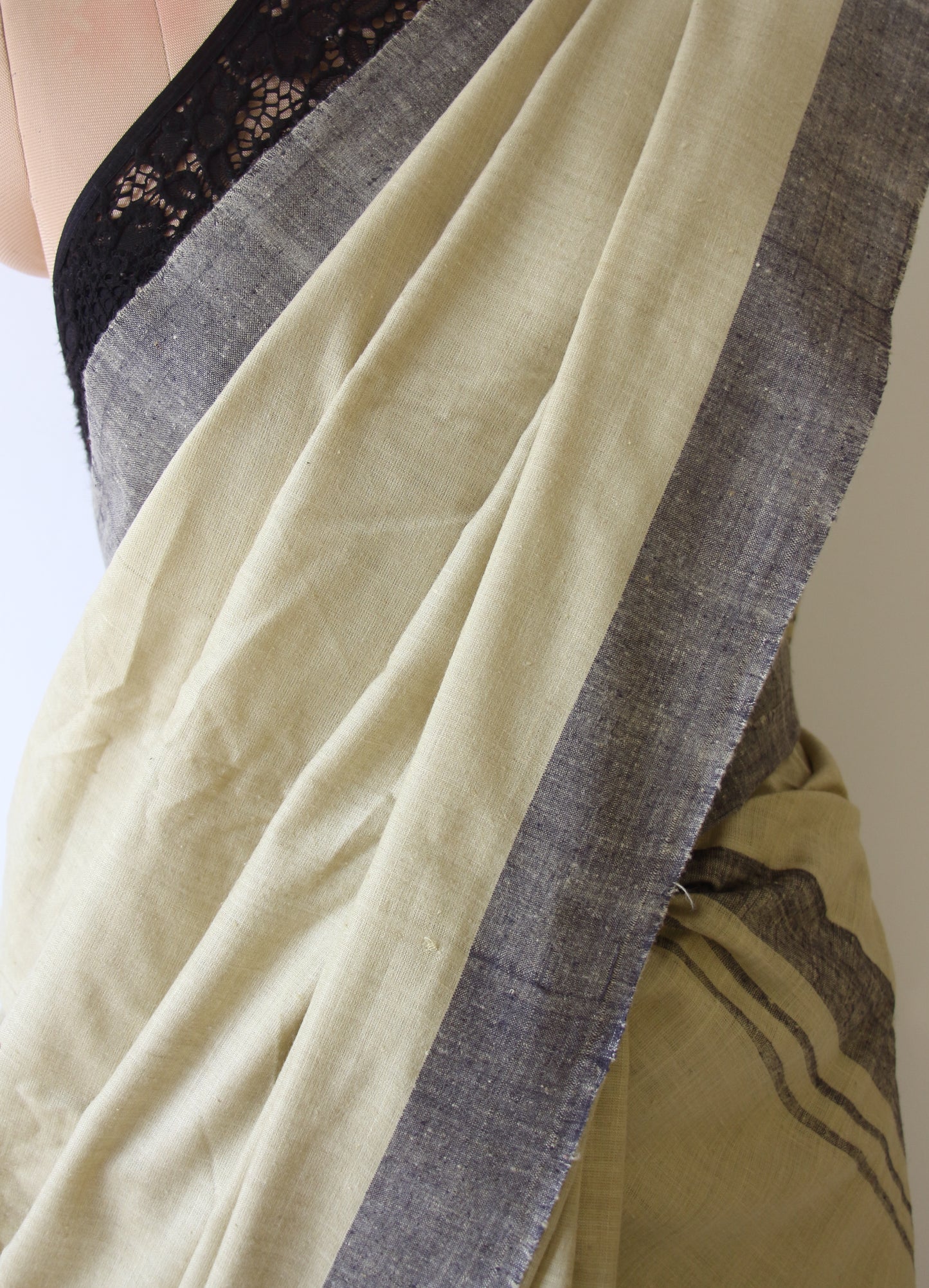 Eri Silk Saree in Soft Green colour from Assam