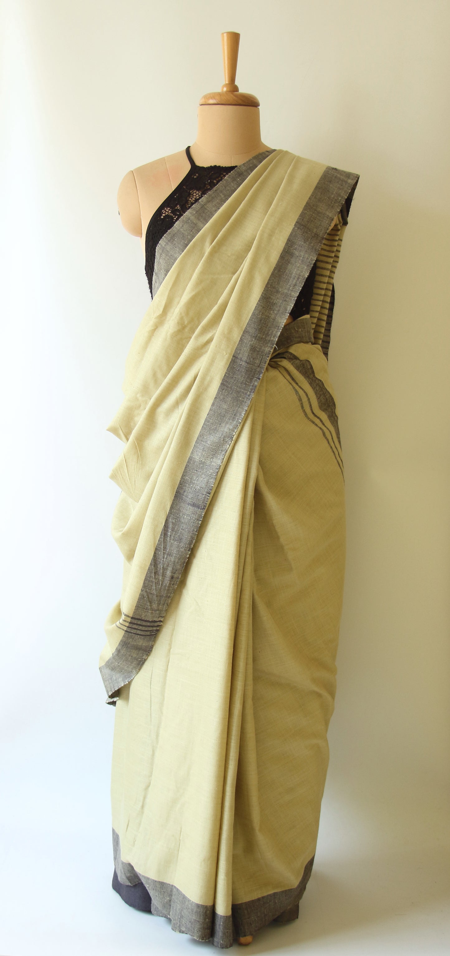 Eri Silk Saree in Soft Green colour from Assam