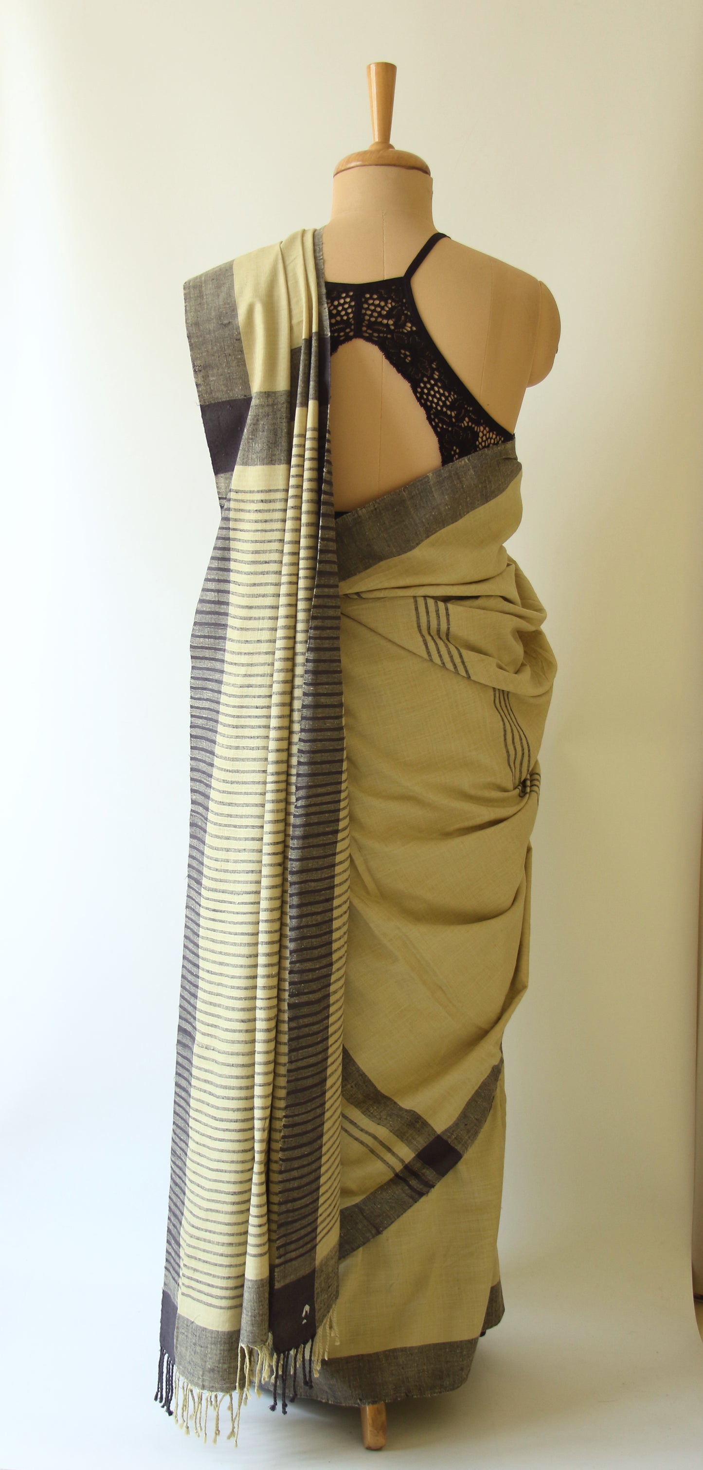 Eri Silk Saree in Soft Green colour from Assam