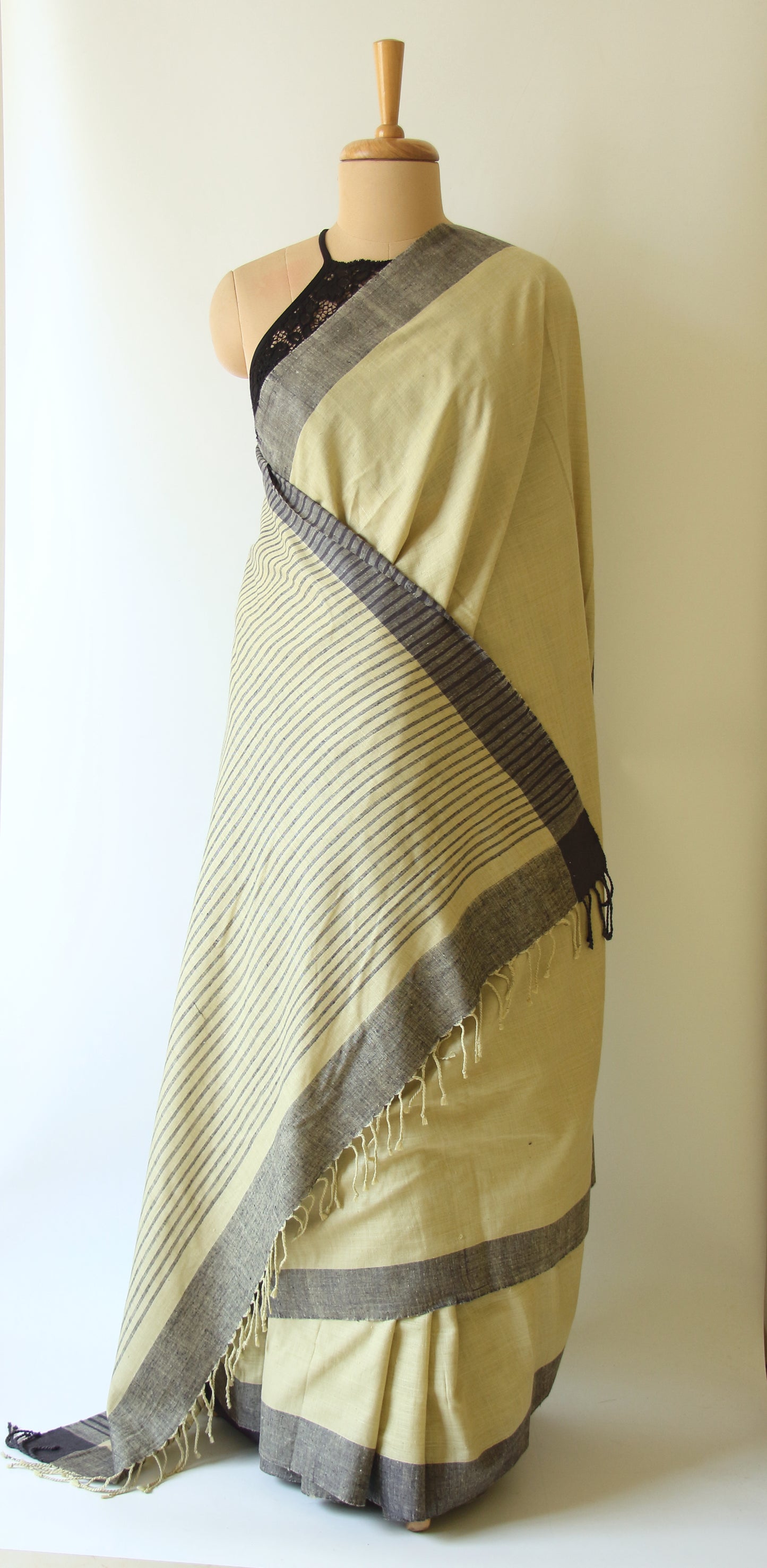 Eri Silk Saree in Soft Green colour from Assam