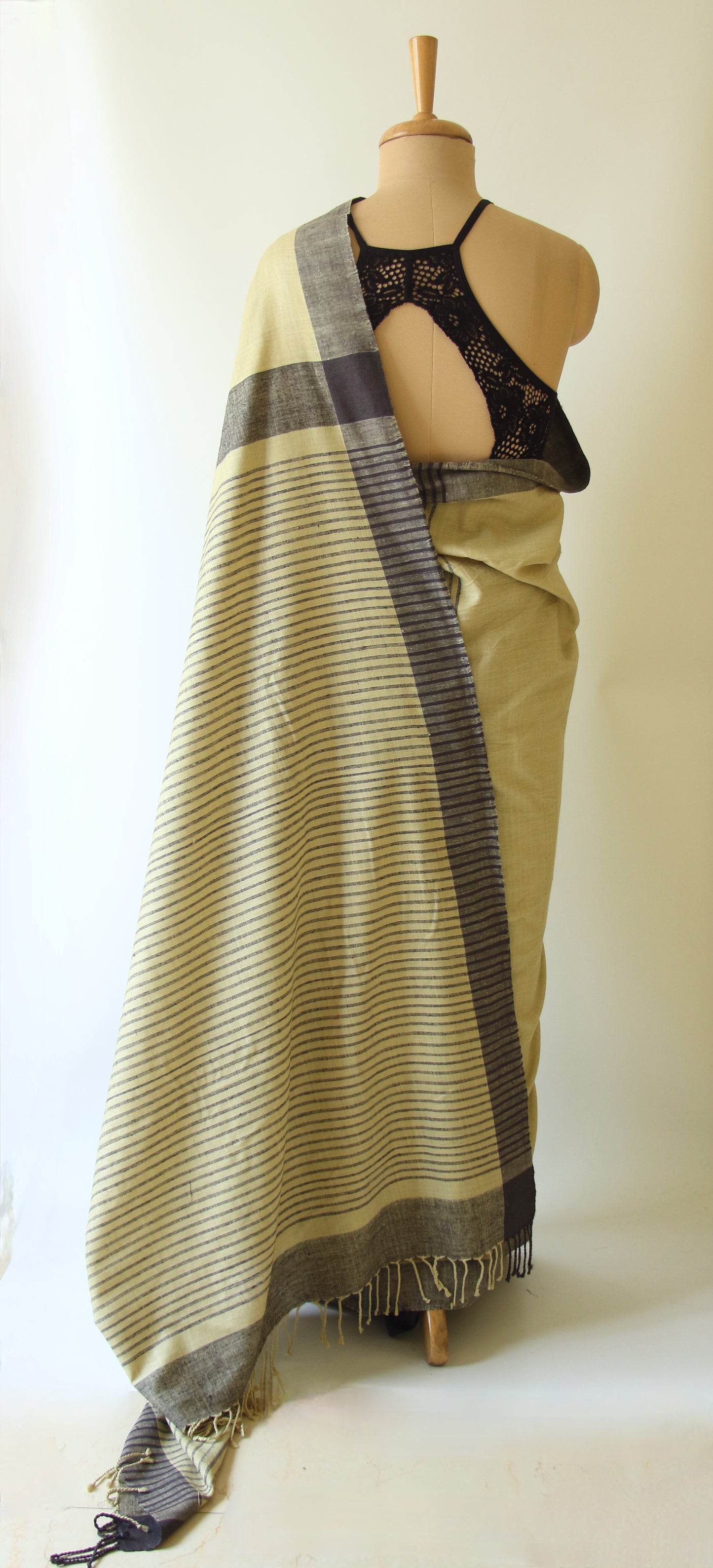 Eri Silk Saree in Soft Green colour from Assam