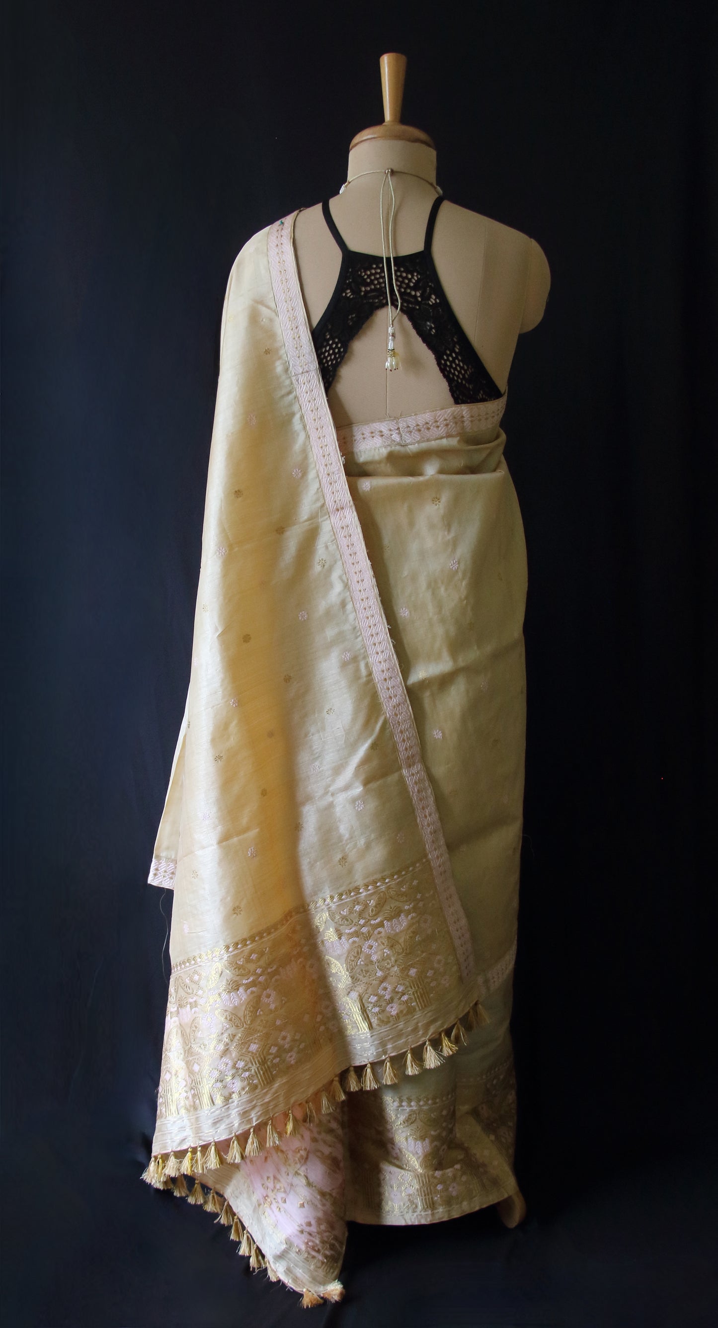 Tassar Silk Mekhla Chador Set from Assam